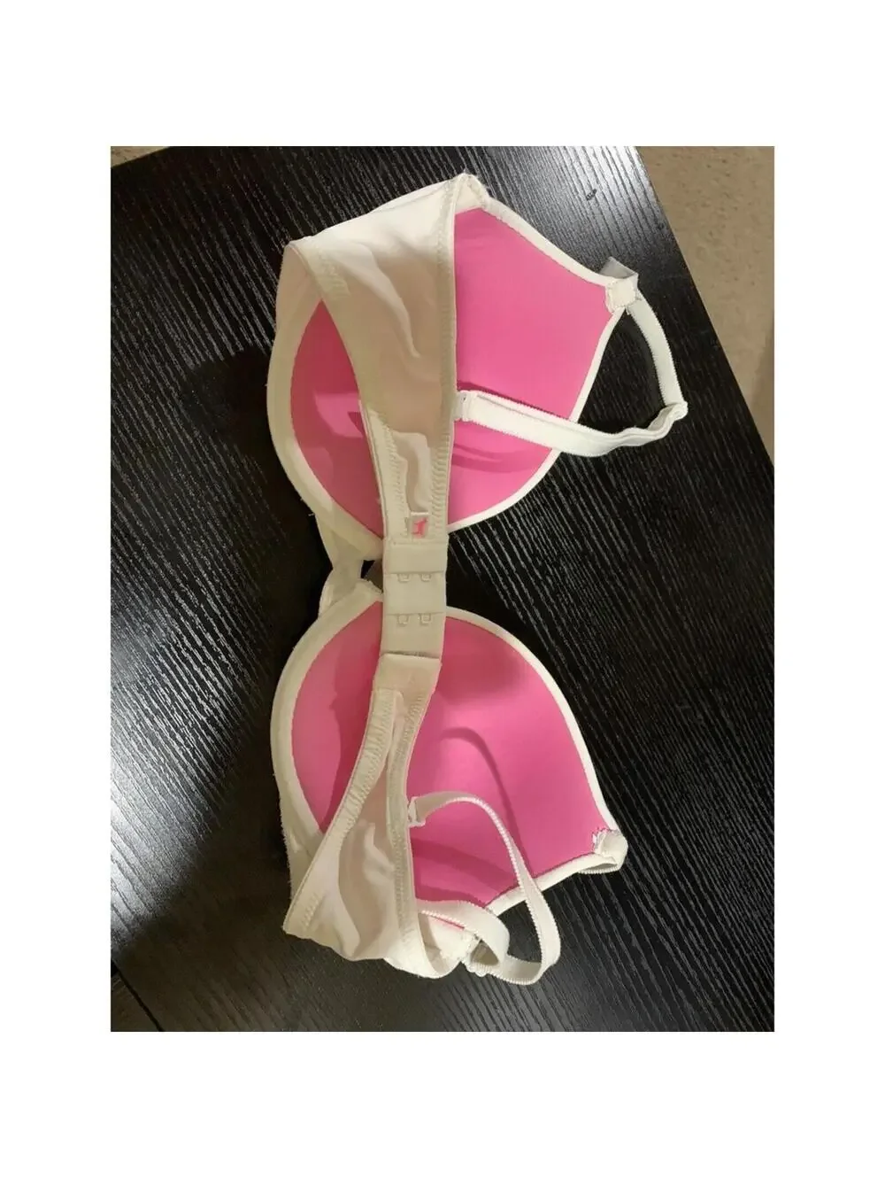 PINK victoria secret wear everywhere demi white bra 32 C multiway